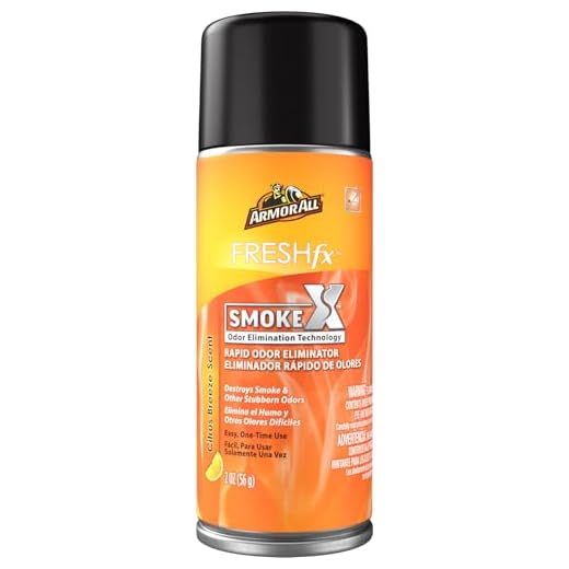 Fresh FX Smoke X Car Odor Eliminator Spray by Armor All, Car Air Freshener Spray, Citrus Breeze Scent, 2 Oz