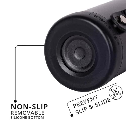 Elemental Iconic Charm Kids Water Bottle With Straw Lid, Triple Wall Vacuum Insulated Stainless Steel Leak Proof Tumblers, Kids Water Bottles For School Girls And Boys, Bpa Free, 14Oz - Black #TOP3