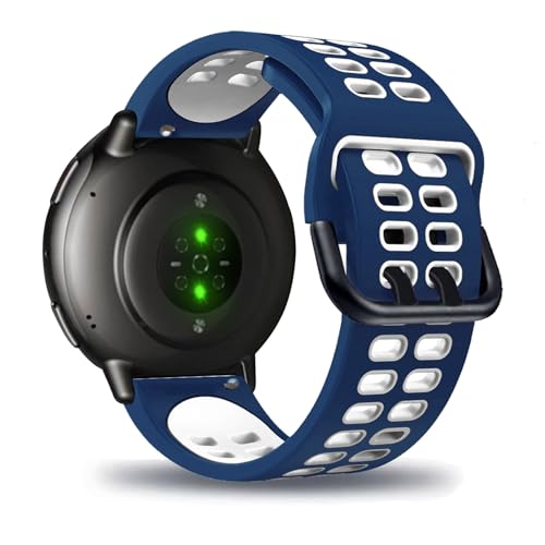 ZUOBNBP Silicona Correas para Amazfit Active 2 Correa, Suave con Ajustable Acero Inoxidable Cierre Repuesto para Mujer Hombre Band Deportiva Pulsera Compatibles con Amazfit Active 2 (5)
