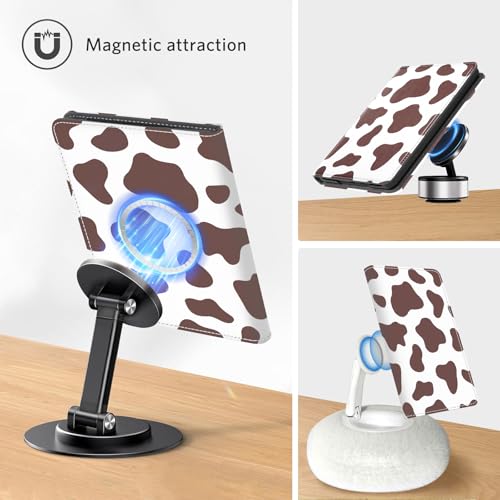 Image of CoBak Stand Case for 7 inch Kindle Paperwhite 12th Gen 2024 and Kindle Colorsoft with Hand Strap - Compatible with iPhone MagSafe, for Samsung /Belkin /Anker Wireless Charging Pads, Durable, Auto Sleep Wake