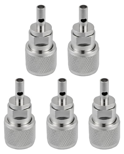 Vecys 5PCS PL259 UHF Male Coaxial Connectors UHF Male PL259 Solder Connector 50 Ohm for RG174 RG316 Coax Cable - Image 3