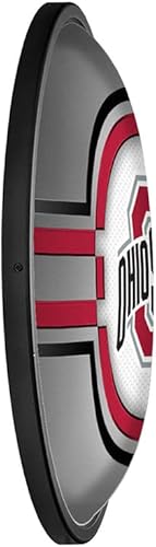 Miniatura 3 de The Fan-Brand NCAA Ohio State Buckeyes - Cartel de pared ovalado delgado iluminado  Decoración de fútbol, baloncesto, béisbol y deportes