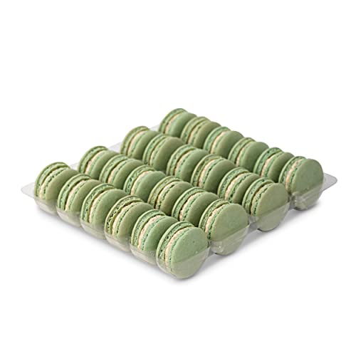 Pistachio Macaron Tray by Mademoiselle Macaron - Tray of 24 Pistachio Macarons