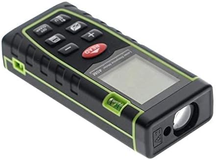 Angled view of the SNDWAY SW-T40 Digital Laser Distance Meter showing the laser aperture