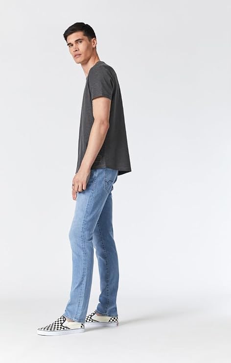 Mavi Jake Men's Regular Rise Slim Leg Jeans, Slim Fit Jeans for Men, Light Indigo Williamsburg, 36 x 32