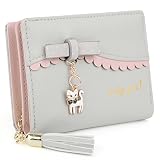 cute purses Cuero sintético suave con doble pliegue y de cierre borla en torno al diseño de cierre, seguro y fácil de usar.