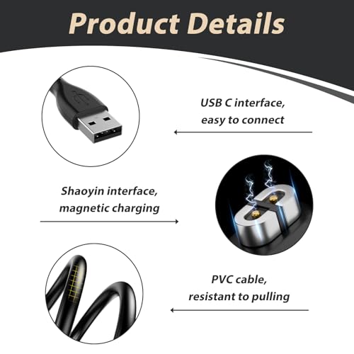 Magnetische oplaadkabel Shokz AfterShokz Aeropex OpenRun Pro Mini USB-kabel 1m met overspanningsbeveiliging - Afbeelding 4