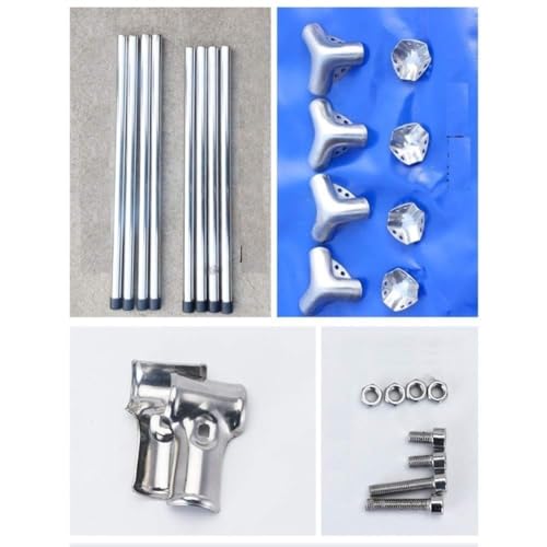 Telo per laghetto con Finestra di osservazione Trasparente e valvola di Scarico - Ideale per acquacoltura, laghetti e Allevamento di Pesci e gamberi - Tela ad Alta Resistenza