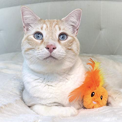 Brinquedo para Gatos Kit com 2 Coelhos com Plumas e Catnip Petstages