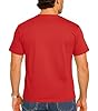 LUXY LINE Men’s Plain T-Shirt Crew Neck & Short Sleeve Cotton Top for Adults Soft and Durable Gym Tees for Men (S-2XL) (UK, Alpha, XXL, Regular, Regular, Red) #3