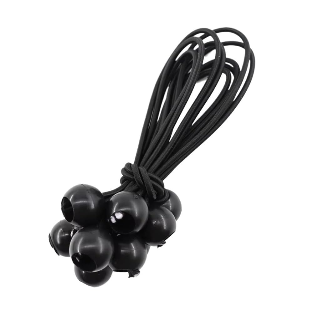 50 Pcs Black Bungee Ball Cords Multipurpose Tarpaulin