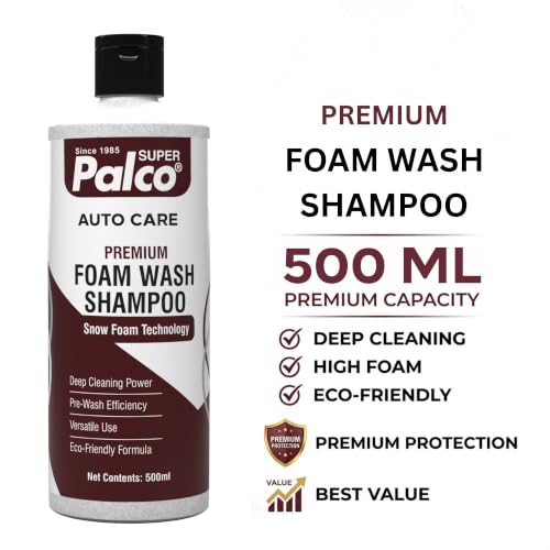 Image of PALCO Premium Foam Wash Car Shampoo 500ml, pH Neutral Snow Foam Shampoo