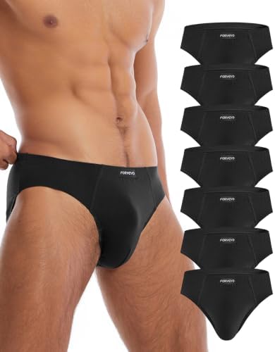 FORVEVO 7er Pack Unterhosen Herren Slip Baumwolle, Atmungsaktive Unterhosen Männer, Klassischer Unterwäsche(M-3XL)