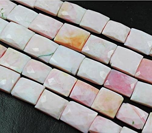 Perles opale rose taillée rectangle 20mm pour bijoux artisanaux LKBEADS Luxe