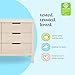 Carter's by Colby 6-Drawer Baby Dresser for Bedroom - Kids Dresser for Boys & Girls - Double Chest of Drawers for Nursery - Versatile Wooden Dresser for Living Room & Hallway - Washed Natural
