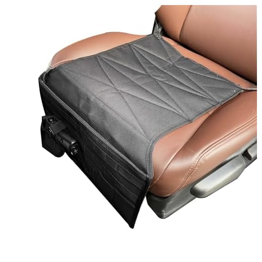 Tactical Seat Covers Car Holster Molle Panel with Zipper Pocket Holster for Concealed Carry Glock S&W LCP CZ 1911 fits Most Cars Trucks Vans Pickup