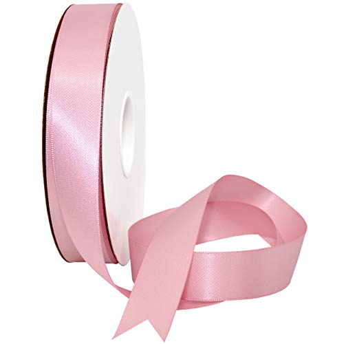 Image of Morex Ribbon 08822 /50-158 Double Face Satin Ribbon, 7 /8 inch x 50 Yd, Quartz