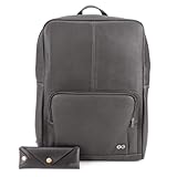 Mochila Bolsa Masculina Couro Legítimo Notebook Reforçada (Marrom escuro) (Preto)