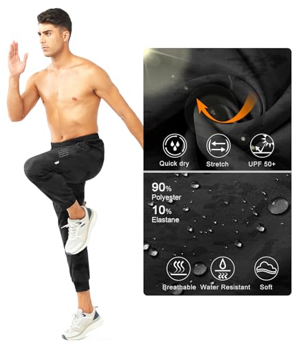 Image of NORTHYARD Men's Athletic Running Pants Lightweight Workout Joggers Quick Dry Gym Sweatpants Active Sports Track Training