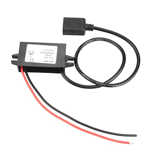 ANKROYU DC DC 12V a 5V 3A Convertidor USB Módulo de Fuente de alimentación Reductor Alta eficiencia para Audio del automóvil Navegación GPS Pantalla LED Reproductor MP3 MP4