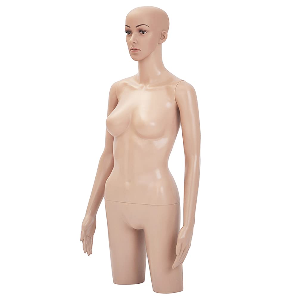 Amazon.co.jp: 女性用マネキン 等身大 (G-A1上半身（ひざ上）顔あり