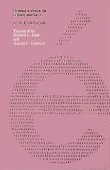 Hardcover Nominal Accentuation in Baltic and Slavic Book