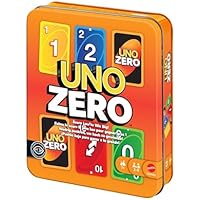 Mattel Games UNO Zero Juego de Cartas en Lata para