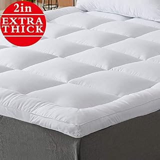Naluka Pillow Top Mattress Topper Full Down Alternative Cooling Mattress Pad 2inch Thick