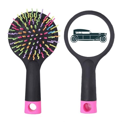 Brosse à cheveux démêlante pour toute la famille motif voiture verte
