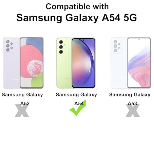 TENOC Phone Case for Samsung Galaxy A54 5G, Clear Case Shockproof Protective Bumper Slim Cover - Thumbnail 2