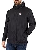 Fila Vintage White Line Cardova Herren Windjacke mit Kapuze, Schwarz, Größe XXL