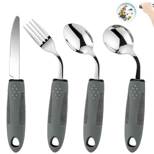 Weighted Adaptive Utensils for Elderly (4‑Piece)