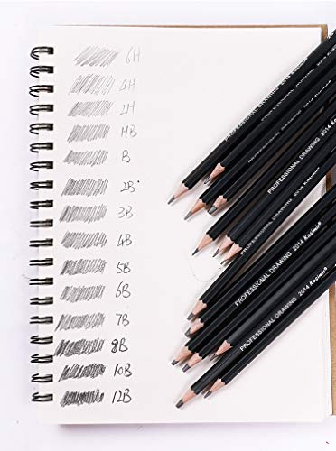 Set de lápices de dibujo YYMIYU 14 piezas miniatura 6