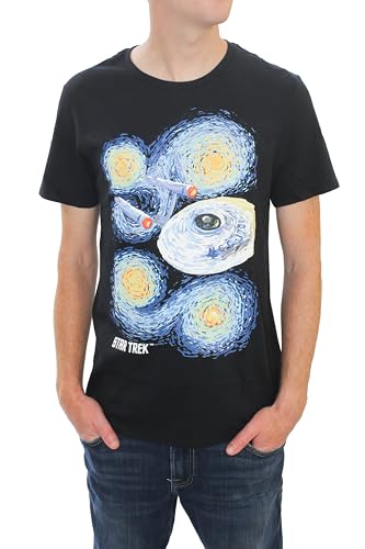 T-shirt homme Star Trek Enterprise pour les passionnés d'art