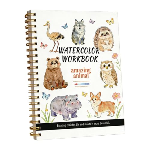 Cahier aquarelle facile pour apprendre à dessiner les animaux sans complexe