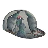 Baseballkappen, flache Schirme, Snapback, verstellbare Krempe, Trucker-Mützen – Tauben, die Schachbretter spielen, lustiges Spiel