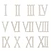 SUPVOX Chiffres Romains en Bois Chiffres en Bois Chiffres Bricolage Ornements Artisanat Décoration Cadeau 12pcs
