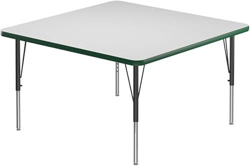 Miniatura 39 de Correll - Mesa rectangular de 24 x 36 pulgadas, mesa de actividades superior de borrado en seco, altura ajustable (19 a 29), laminado de alta