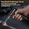 Sondiko Butane Torch Lighter with Visible Fuel Window, Refillable Soldering Torch with Adjustable Flame for Welding, Resin Art, Industrial (Butane Gas Not Included) #4