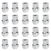 20 Radmutter M14x1,5 60° Kegelbund geschlossen Rad Muttern SW 19mm für Chrysler, Ford Galaxy, S-Max, Land Rover, Opel (Silber)