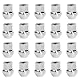 20 Radmutter M14x1,5 60° Kegelbund geschlossen Rad Muttern SW 19mm für Chrysler, Ford Galaxy, S-Max, Land Rover, Opel (Silber)