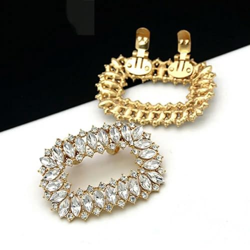 EGLUCK 1 Uds. Clips para Zapatos de Mujer, decoración de Zapatos de Novia para Boda, Abalorios de tacón Alto para Mujer, joyería, Zapatos, decoración de Cristal con Diamantes de imitación