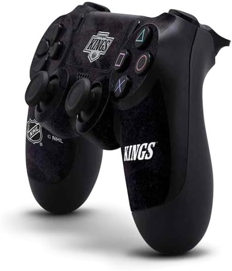 Skinit Decal Gaming Skin Compatible with PS4 Controller - Officially Licensed NHL Los Angeles Kings Distressed Design - 1