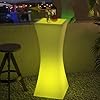 Amazon.com: ijuicy Led Bar Table,16 Color Changing LED Light Up Pub ...