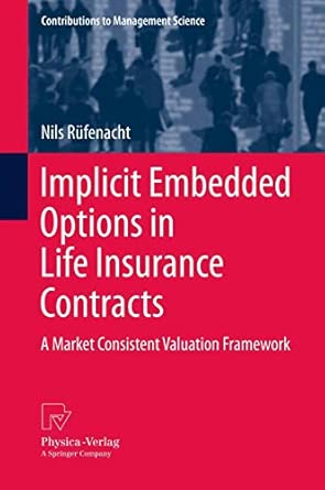 Implicit Embedded Options in Life Insurance Contracts: A Market Consistent Valuation Framework 2012th Edition book cover