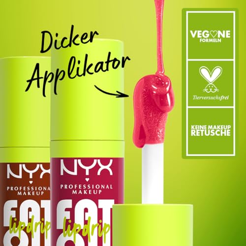 NYX Professional Makeup Lip Artist Kit, Lippen-Makeup-Set bestehend aus Slim Lip Pencil Lipliner, Farbe 855 Nude Truffle, und Fat Oil Lip Drip Lipgloss, Farbe 01 My Main