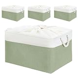 ESTILO NÓRDICO ELEGANTE EN VERDE Y BLANCO: Con un elegante diseño de dos colores en verde y blanco y una discreta textura similar al lino, aporta un toque moderno a dormitorios, habitaciones infantiles o salones. Igualmente práctico y bien pensado como regalo para amigos y familia.