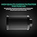 MARS HYDRO 6 Inch Carbon Filter, Inline Air Filter Odor Control with Australian Virgin Charcoal, Carbon Filter for Inline Fan, Grow Tent, Hydroponics, Pre-Filter Included, Reversible Flange