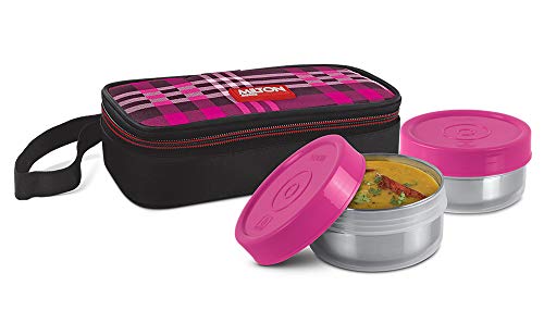 Milton Capsule Stainless Steel Lunch Box, Pink