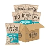 Heirloom Sea Salt Mini Popcorn by Pipcorn - 4.5oz 6 Pack - Gluten Free, Non-GMO Heirloom Corn, Non-A